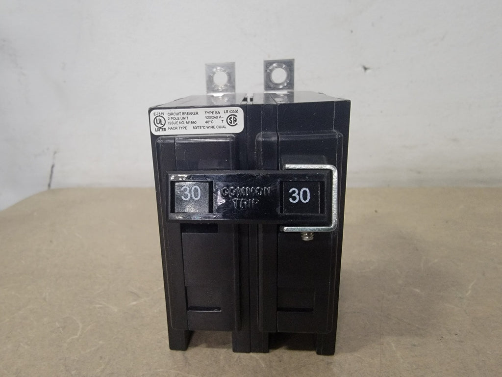 CUTLER-HAMMER 30 Amp, 2 Pole, 120/240 Volts Circuit Breaker BA230