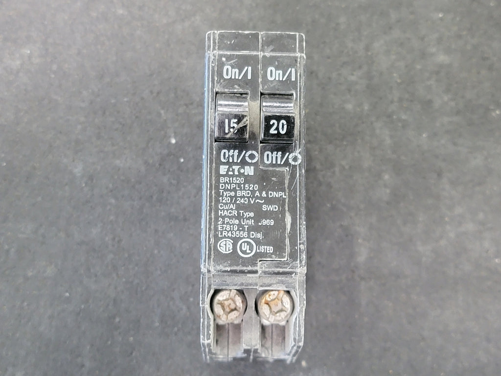 EATON 15/20 Amp, 2 Pole, 120/240 volts Circuit Breaker DNPL1520