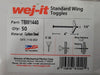 WEJ-IT 1/4" x 4" Mushroom Head Toggle Bolt TBM1440 (Box of 50)