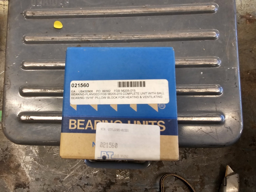 NTN Flange Mount Ball Bearing 15/16" Bore, UCFL205-015D1