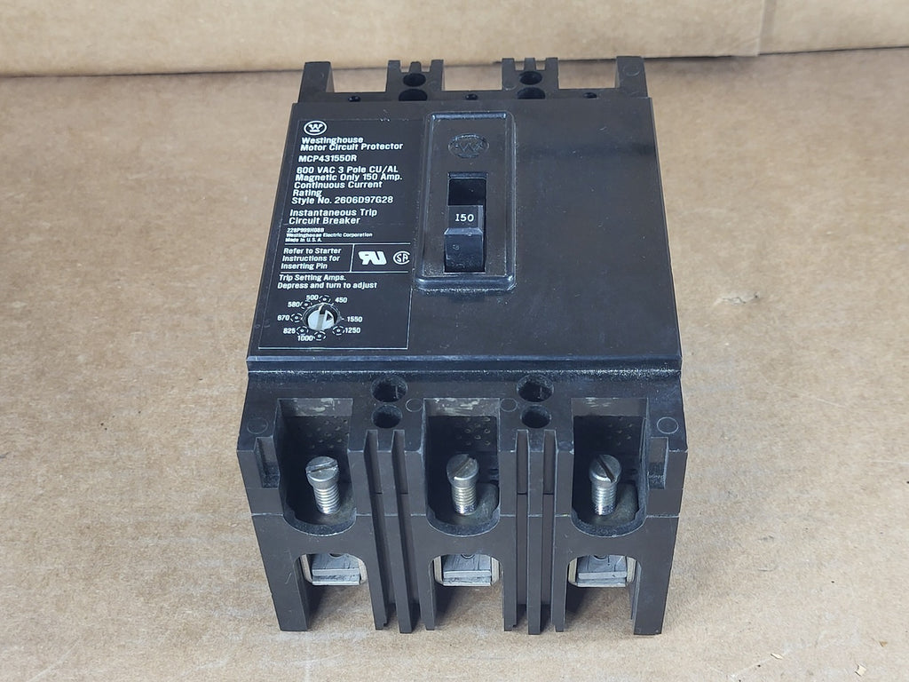 CUTLER-HAMMER 150Amp, 3 Pole, 600 Volts Circuit Breaker MCP431550R