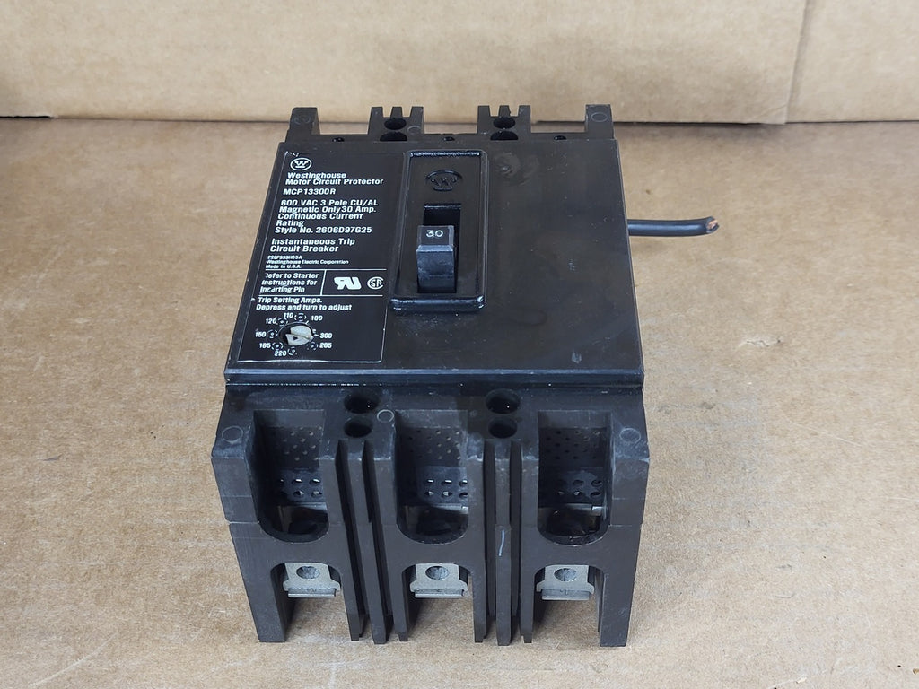 CUTLER-HAMMER 30 Amp, 3 Pole, 600 Volts Motor Circuit Protector MCP13300R
