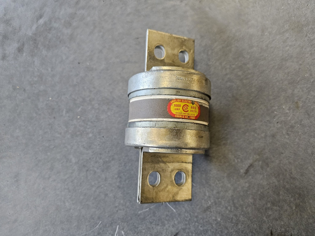 ENGLISH ELECTRIC 1000 Amp, 600VAC Form II HRC Fuse CXU1000