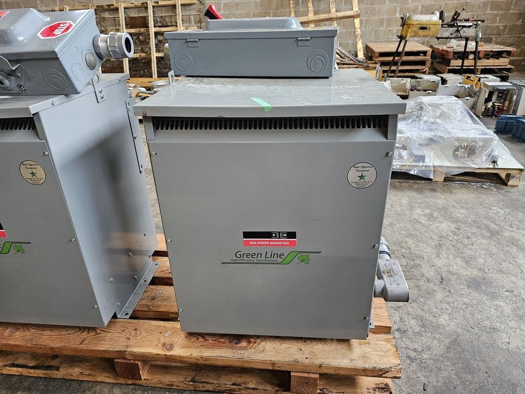 REX POWER MAGNETICS 63 kVA Transformer 550D Pri. Volts, 480Y/277 Sec. Volts DC63J2-P/Z