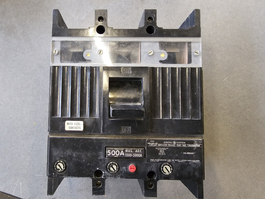 GENERAL ELECTRIC 500 Amp 3 Pole 600 Volts Circuit Breaker TJK636VF000