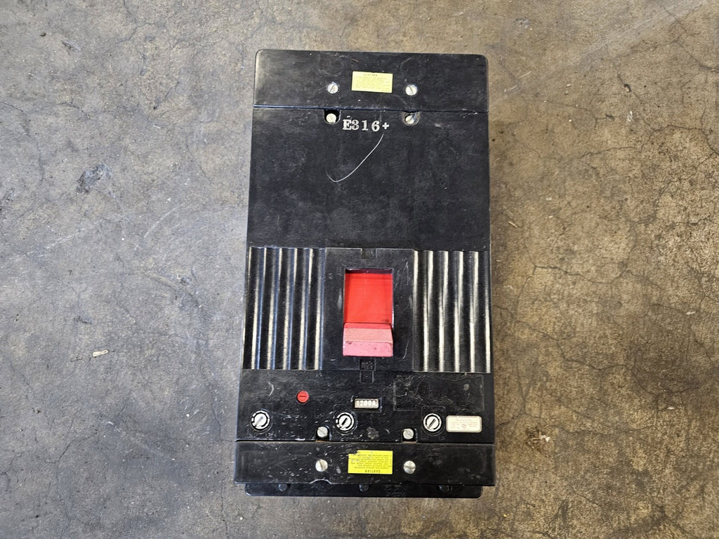 GENERAL ELECTRIC 1200 Amp, 3 Pole, 600 Volts Circuit Breaker TKMA31200