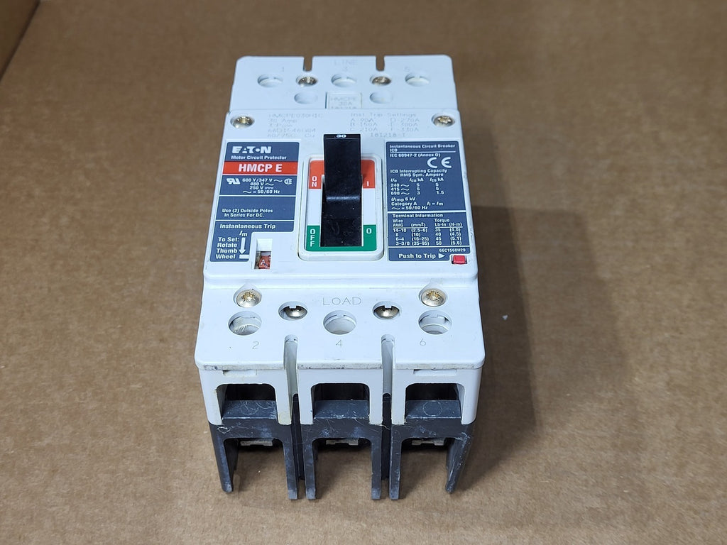 EATON 30 Amp, 3 Pole, 480 Volts Motor Circuit Breaker HMCPE030H1C