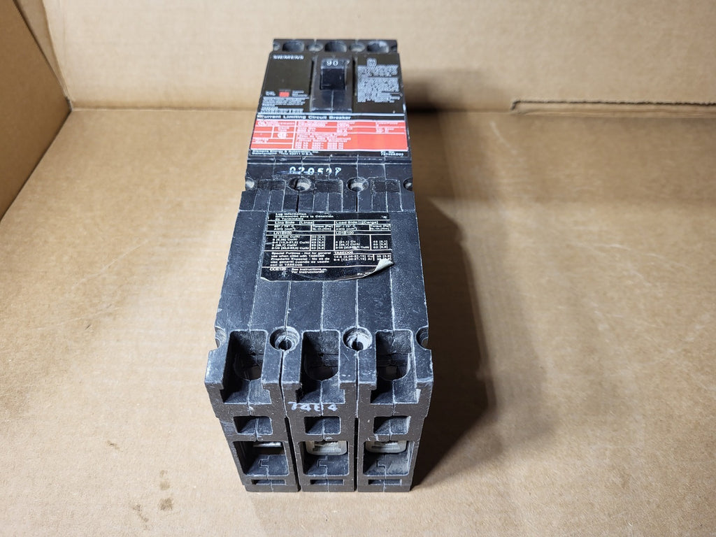 SIEMENS 90 Amp, 3 Pole, 600 Volt Circuit Breaker CED63B090