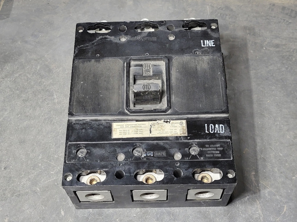 ITE 400 Amp, 3 Pole, 600 Volts Circuit Breaker JL3F400
