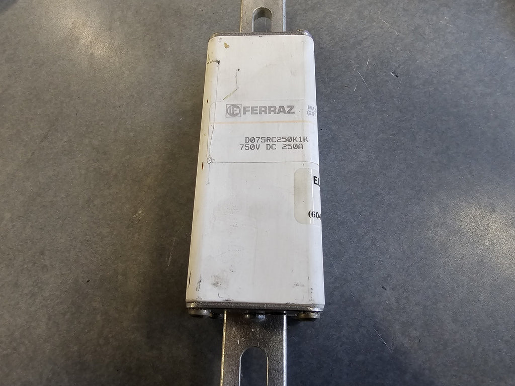 FERRAZ 250 Amp, 750VDC Protistor Fuse D075RC250K1K