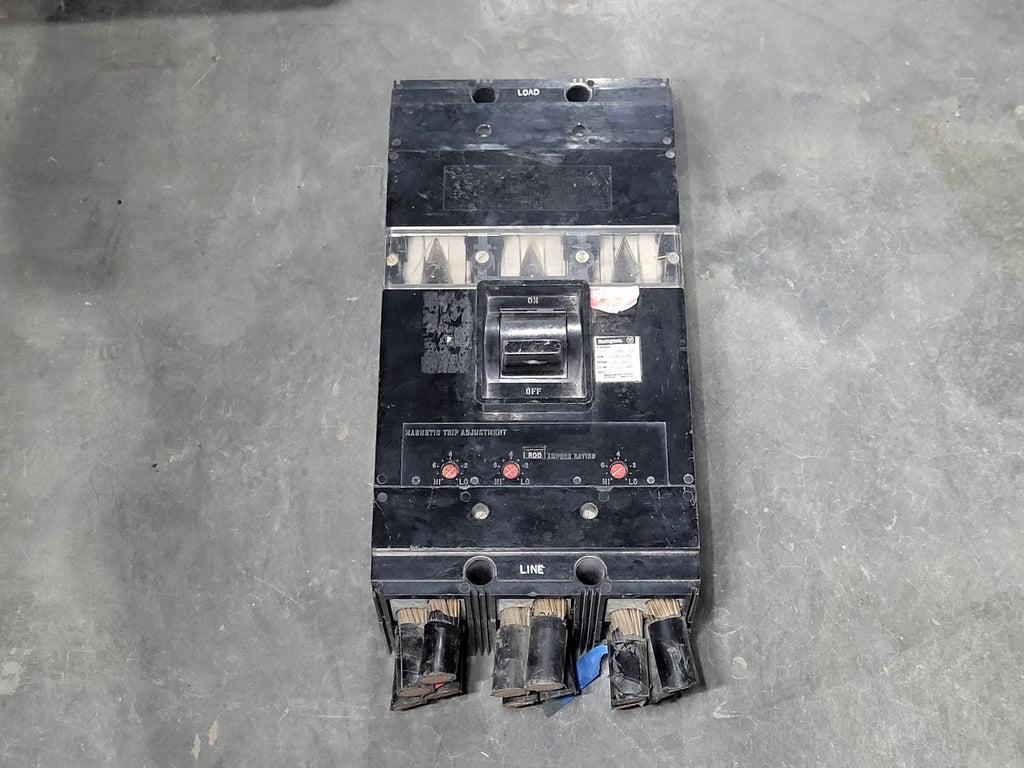 WESTINGHOUSE 800 Amp, 3 Pole, 600 Volt Circuit Breaker NB3800PR, 373D632G01