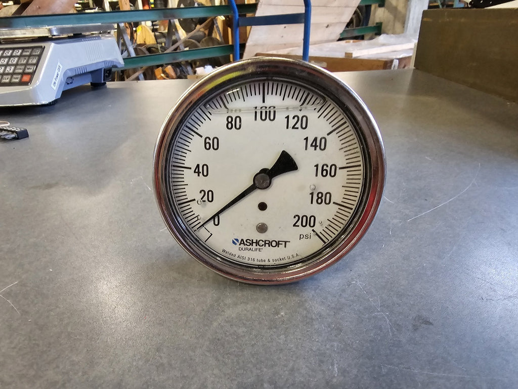 ASHCROFT 200psi Pressure Gauge 