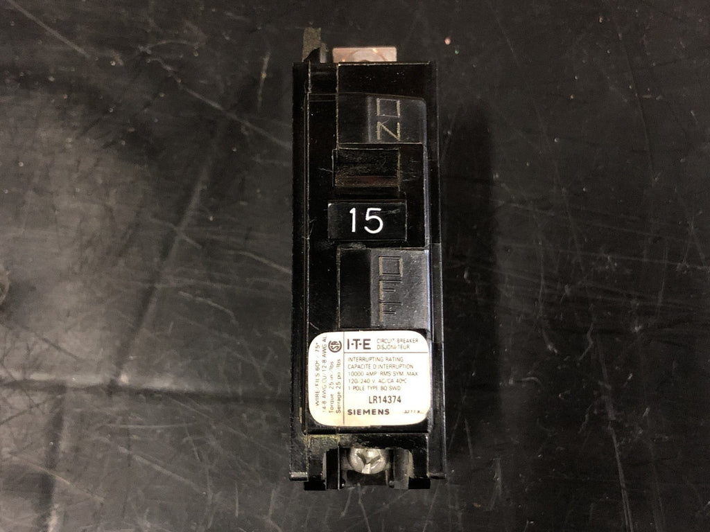 SIEMENS 15 Amp, 1 Pole, 120/240 volts Circuit Breaker BQ115