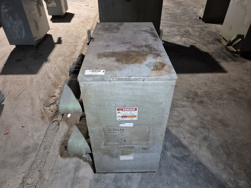 DELTA 75 kVA Transformer 600 pri. volts, 208Y/120 sec. volts CETC0075S001534