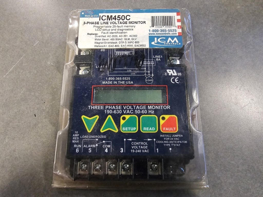 ICM 3-Phase Programmable Line Voltage Monitor ICM450C