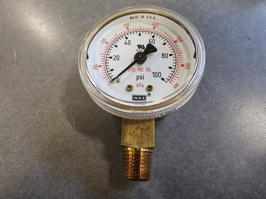 WIKA 2", 0-100 PSI Pressure Gauge 9769587