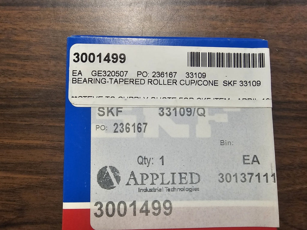 SKF Roller Bearing Cup and Cone Assembly 33109/Q