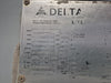 DELTA EVI 75 kVA Transformer Pri 600 volts, Sec 208Y/120 vols, CETC0075-S001534