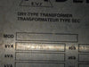DELTA EVI 75 kVA Transformer Pri 600 volts, Sec 208Y/120 vols, CETC0075-S001534