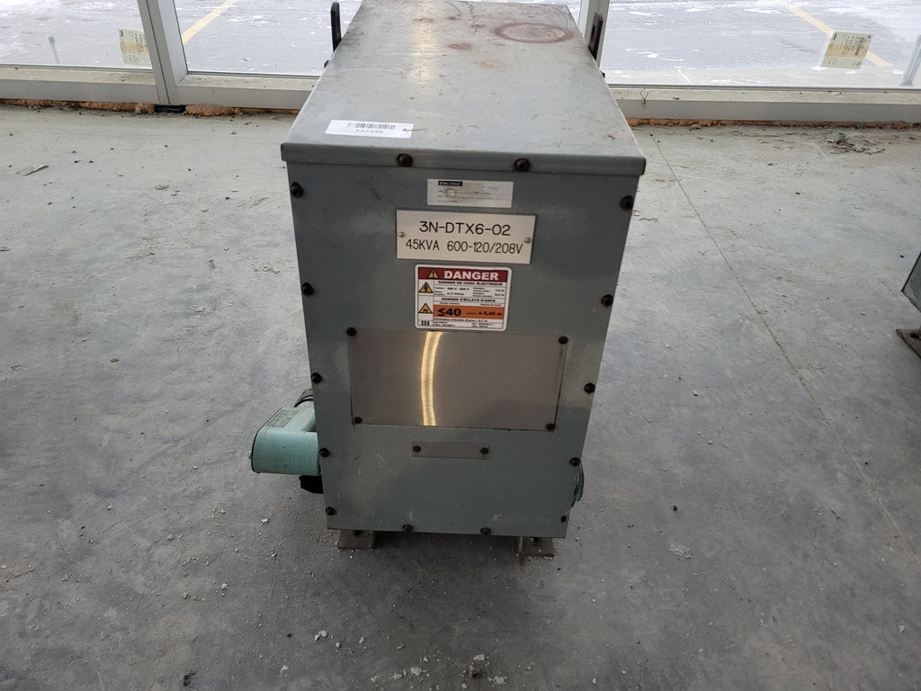 DELTA 45 kVA Transformer 600 pri. volts, 208Y/120 sec. volts CETC0045S001532