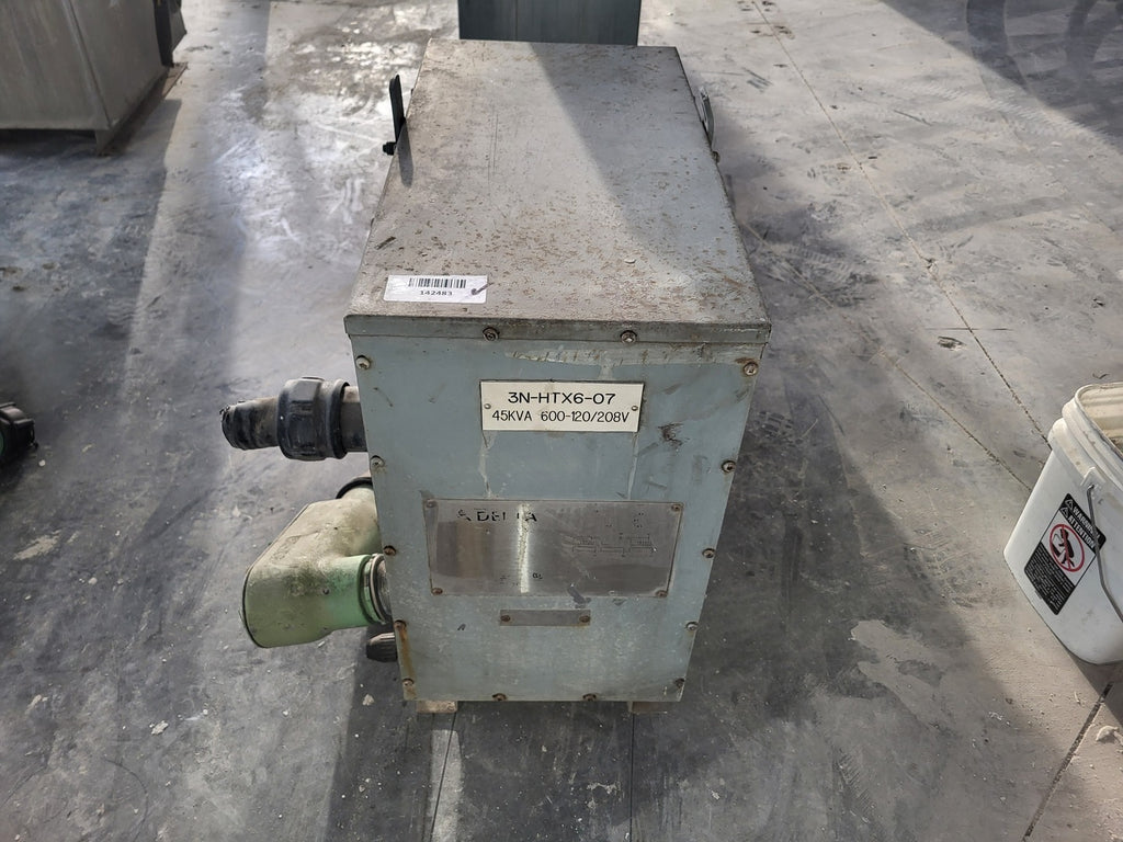 DELTA 45 kVA Transformer 600 pri. volts, 208Y/120 sec. volts CETC0045S001532