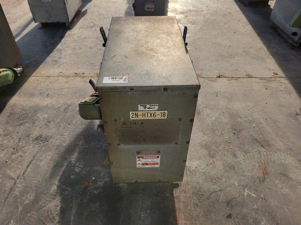 DELTA 45 kVA Transformer 600 pri. volts, 208Y/120 sec. volts CETC0045S001532