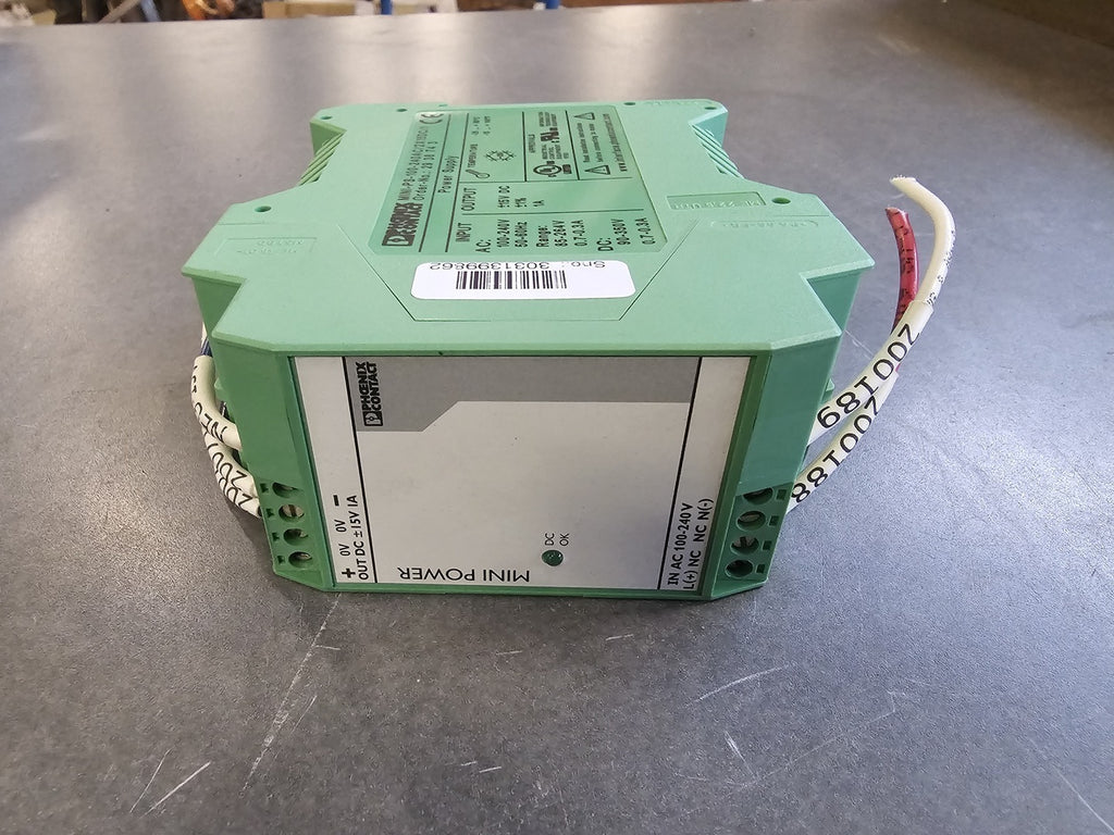 PHOENIX CONTACT Power Supply MINI-PS-100-240AC/2X15DC/1