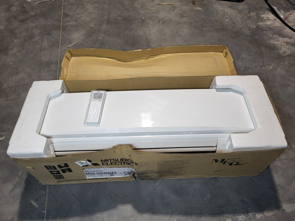 MITSUBISHI ELECTRIC 1HP, Hi-Wall Fan Coil Unit 208/230V,  MSZ-GS36NA2-U1