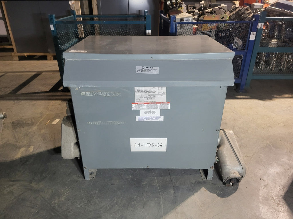 SQUARE D 75 kVA Transformer 600 Pri. Volts, 208Y/120 Sec. Volts C75T8HCU