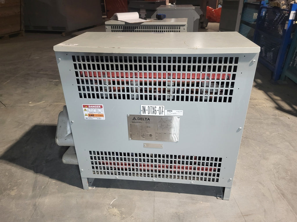 DELTA EVI 75 kVA Transformer Pri 600 volts, Sec 208Y/120 volts, CDTC0075-S001525