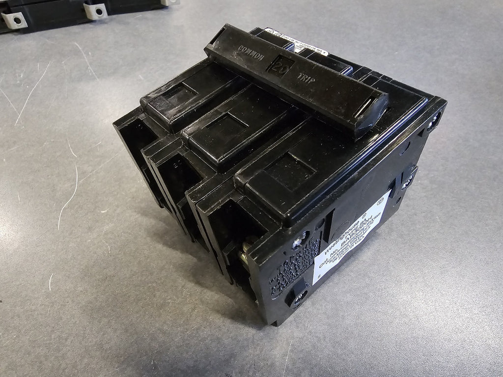 WESTINGHOUSE 20 Amp, 3 Pole, 240 Volt Circuit Breaker BAB3020H