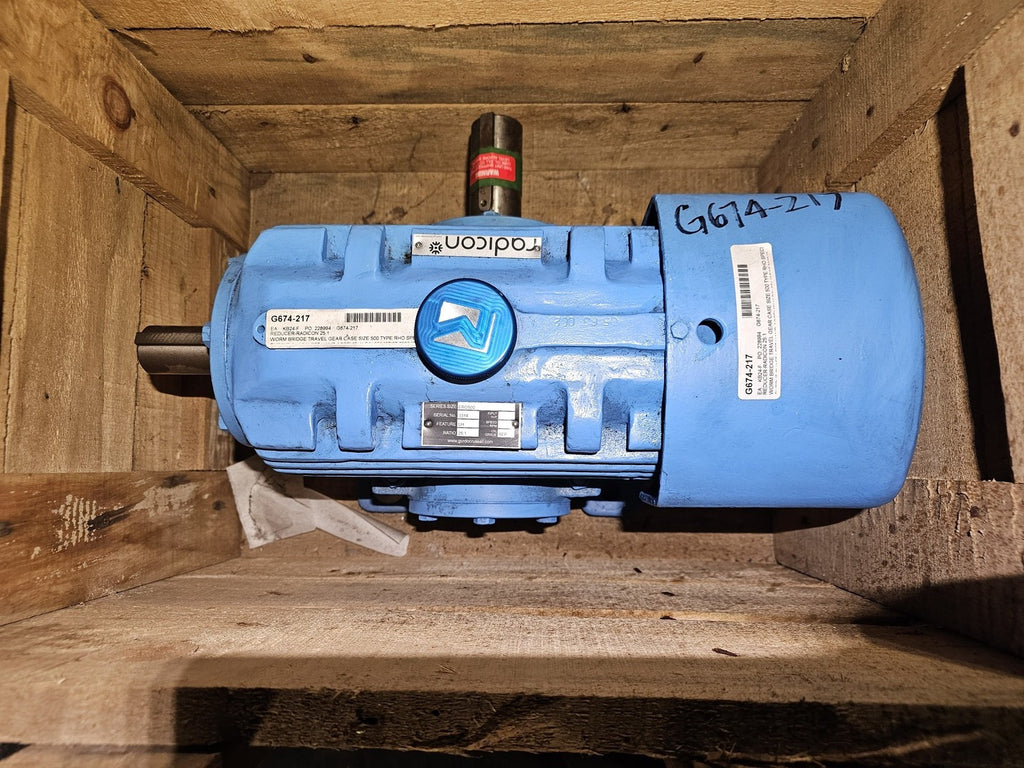 RADICON Ratio 25:1 LH Worm Bridge Travel Gear Reducer ERO500