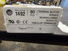 ALLEN-BRADLEY Terminal Block, 30-12AWG, 600V, Rail Mount, 1492-H1 (80 pcs) 