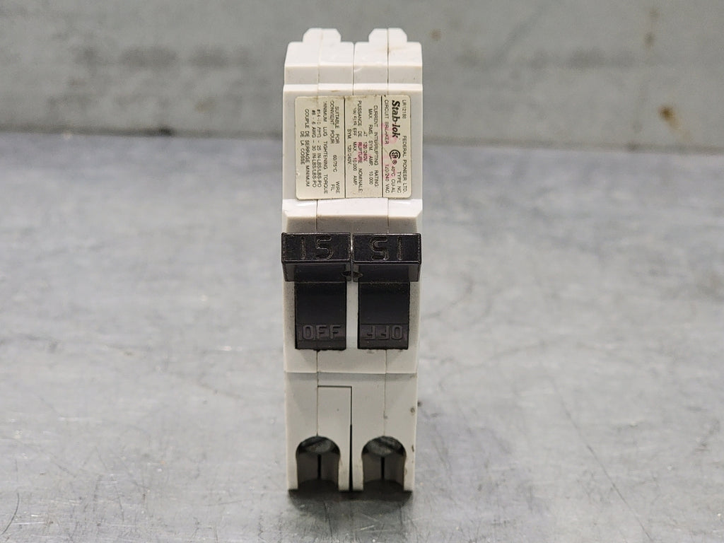 FEDERAL PIONEER 15 Amp, 2 Pole, 120/240 volts Circuit Breaker NC215
