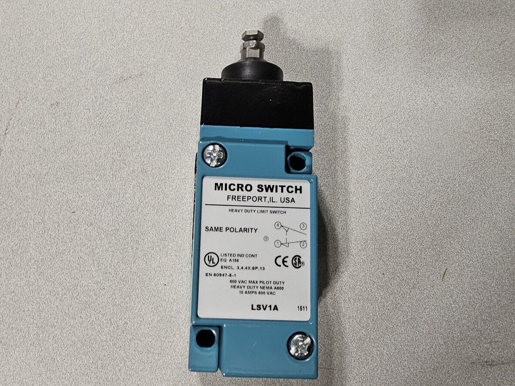 HONEYWELL Heavy Duty Limit Switch NEMA A600, 10A 600VAC LSV1A