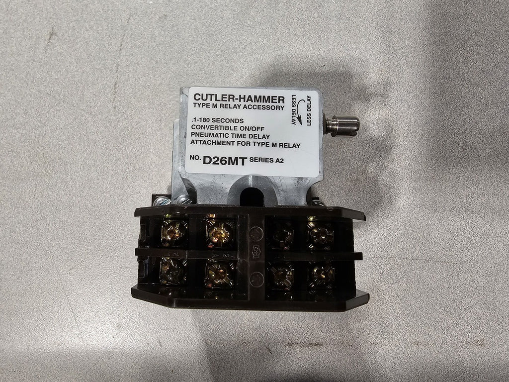 EATON CUTLER-HAMMER D26MTD Pneumatic Timer Relay Accessory 0.1-180 Sec. Range