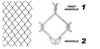 Chain Link Mesh Rolls, 2" x 2", 6 Gauge Galvanized 5' x 30'