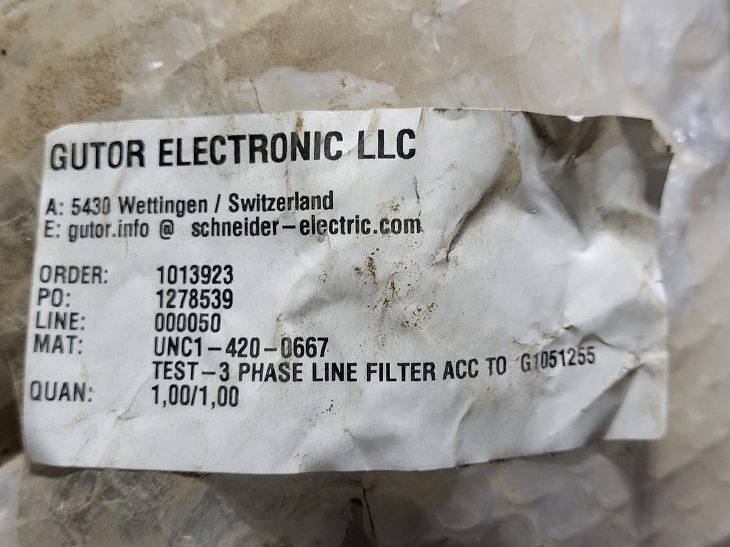 REO 3-Phase Harmonic Filter For G1051255
