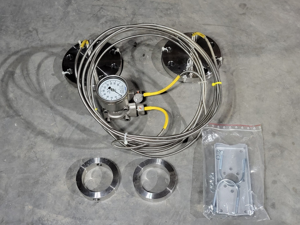 WIKA Differential Pressure Gauge w/ Capillaries and Mounting Kit