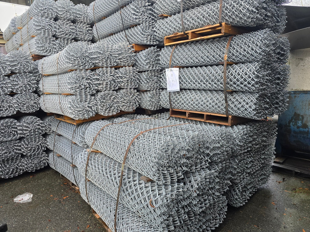 Chain Link Mesh Rolls, 2" x 2", 6 Gauge Galvanized 5' x 30'