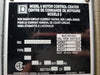 SQUARE D Model 6 Motor Control Center MCC Section, 600V, 3PH, 1200A Bus
