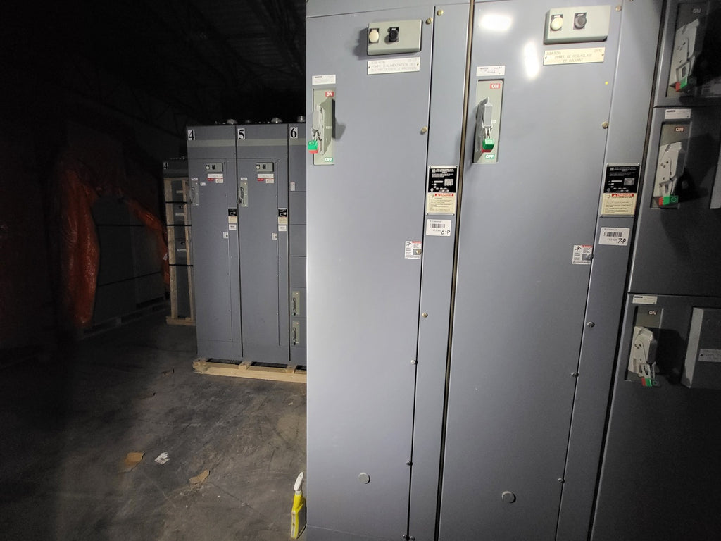 SQUARE D Model 6 Motor Control Center MCC Section, 600V, 3PH, 1200A Bus