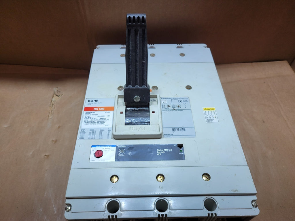 EATON 800 Amp, 4 Pole, 600VAC Circuit Breaker ND4800T33W