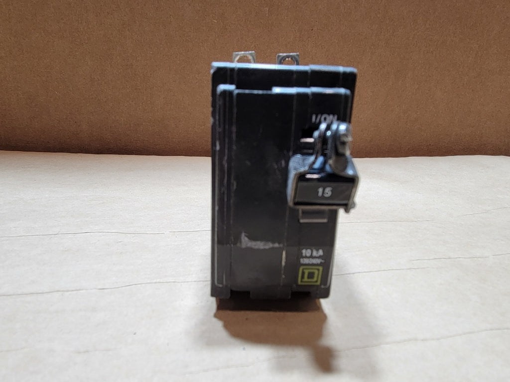 SQUARE D 15 Amp, 2 Pole, 120/240 Volt Circuit Breaker QOB215