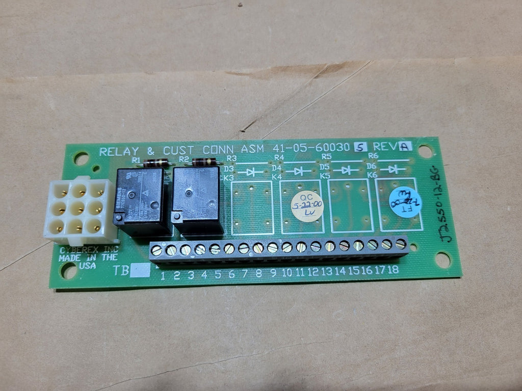 CYBEREX Relay and Cust Conn Asm Board 41-05-600305 rev A