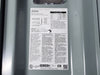 SQUARE D 60 Amp, 3 Pole, 600 Volts Fused Disconnect Switch VH363GL