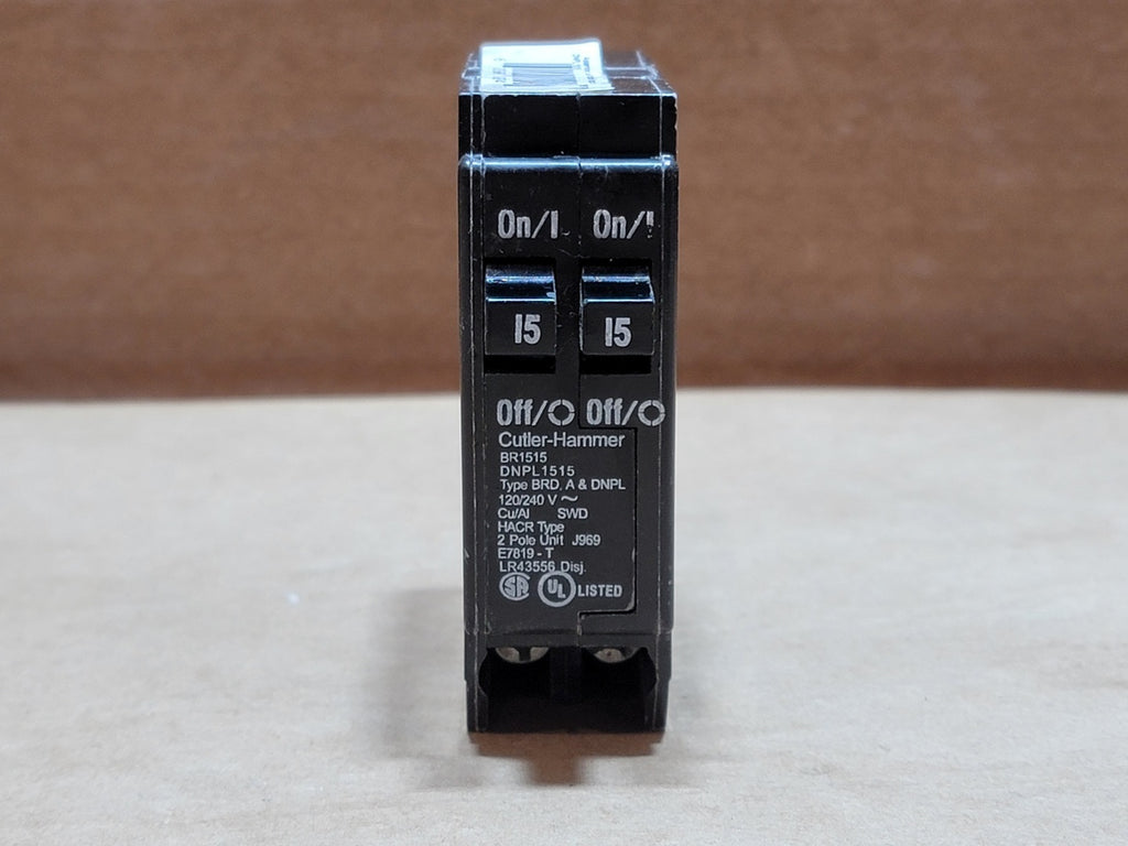 CUTLER-HAMMER 15 Amp, 1 Pole, 120/240 Volt Circuit Breaker BR1515