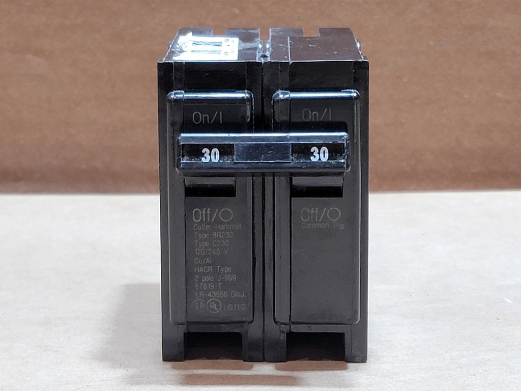 CUTLER-HAMMER 30 Amp, 2 Pole, 120/240 Volt Circuit Breaker BR230
