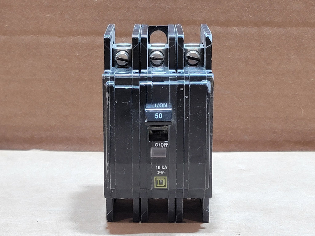 SQUARE D 50 Amp, 3 Pole, 240 Volts Circuit Breaker DW-6348