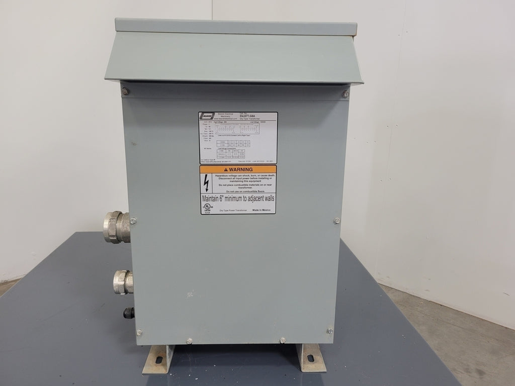 BEAVER 37.5 kVA Transformer, 600 Pri. Volts, 240/120 Sec. Volts, SVJ37T-G8A